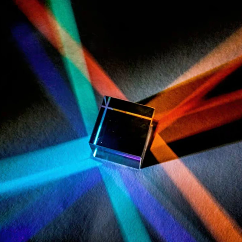 Оптическое стекло призма Rgb дисперсия Призма физика светильник спектр образовательная модель открытый фотографировать камера фильтр фото Ph