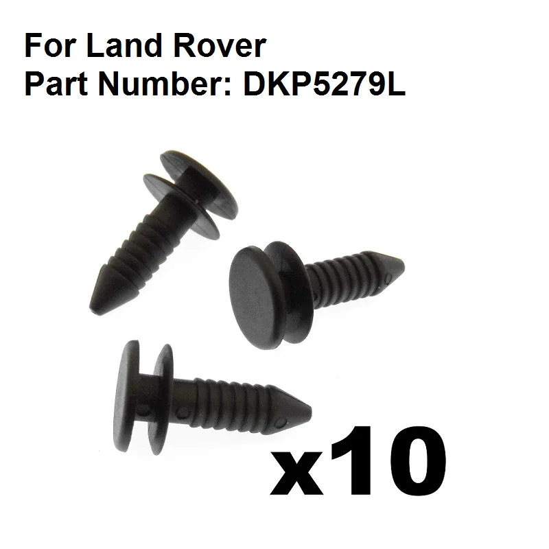 10x Land Rover Plastic Clips for Rear Door Trim Panel Door Card Stud DKP5279L
