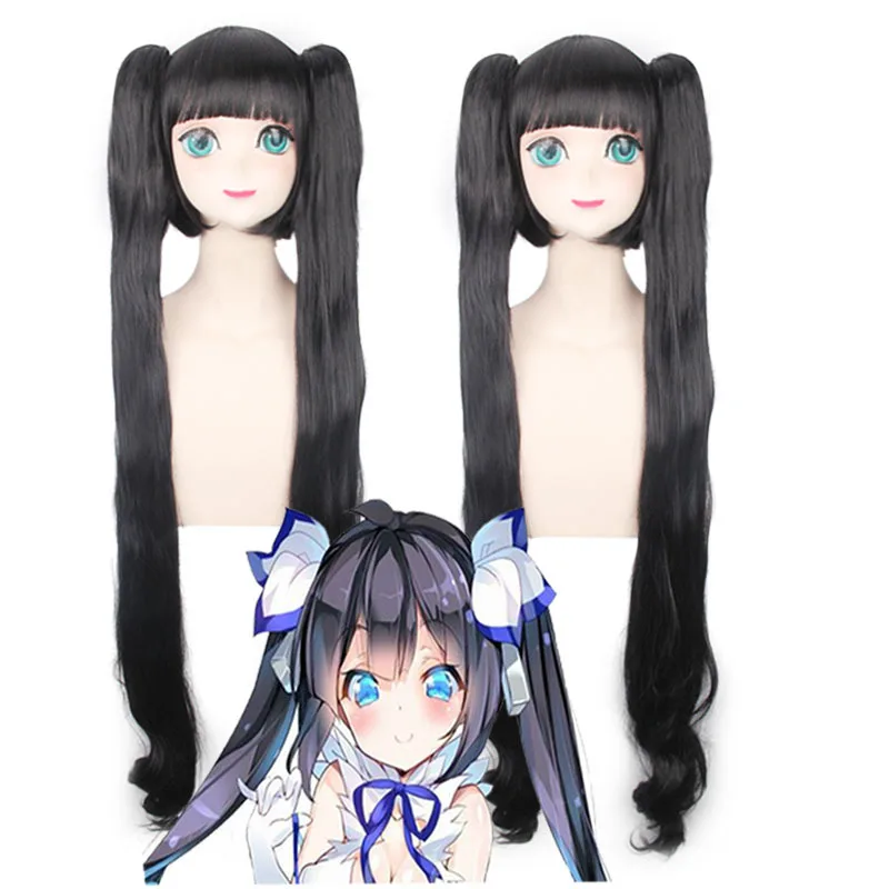 

Black Long Synthetic Wig Is It Wrong to Try to Pick Up Girls in a Dungeon Hestia Cosplay Wig With Chip Ponytails