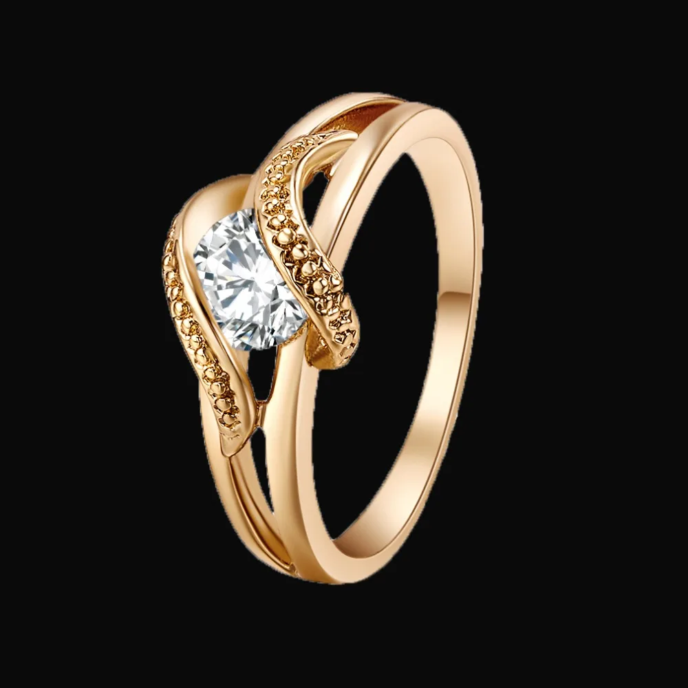 Женские кольца золотистого цвета обручальные кольца для женщин обручальные кольца с австрийскими кристаллами переплетение anillos ювелирные изделия для тела оптом
