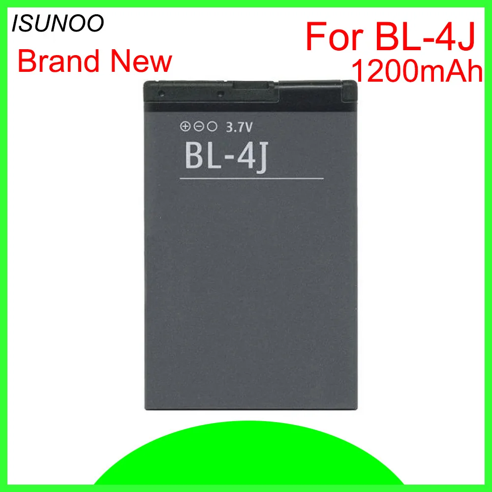 

ISUNOO 5 шт./лот BL4J BL-4J аккумулятор Мобильный телефон батареи для Nokia C6 C6-00 Lumia 620 1200mAh батарея