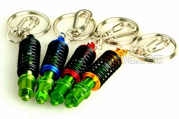 

by DHL or Fedex 200pcs hot Metal Turbo Tuning Damper Shock Adjustable Coilover Keyring for Accod Escape Civic Key Chain