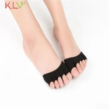 FishSunDay, женские невидимые носки для йоги, спортзала, с открытой спиной, с пяткой, пять хлопковых смешанных носков, Прямая поставка, Aug11