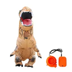 Милые Дизайн надувные животные динозавра костюмы Смешные Хэллоуин вечерние Косплэй Blowup костюм для Audult