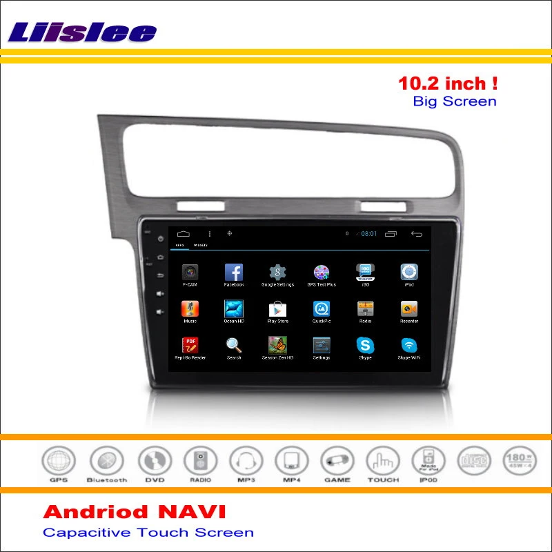 Sale Liislee Car Android GPS Navigation System For Volkswagen VW Golf Mk7 2012~2016 Radio Stereo Audio Video Multimedia No DVD Player 2