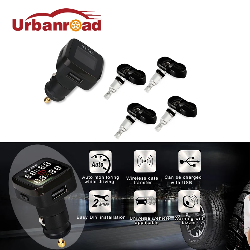 Smart Digital Car TPMS Systems Wireless Tire Pressure Monitoring System