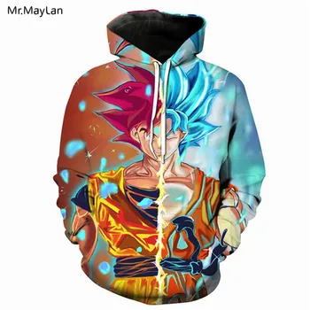 

Anime Dragon Ball Super Saiyan Goku Print 3D Hoodies Men/Women Hip Hop Streetwear Sweatshirts Boys Cool Jacket Coat Drop ship
