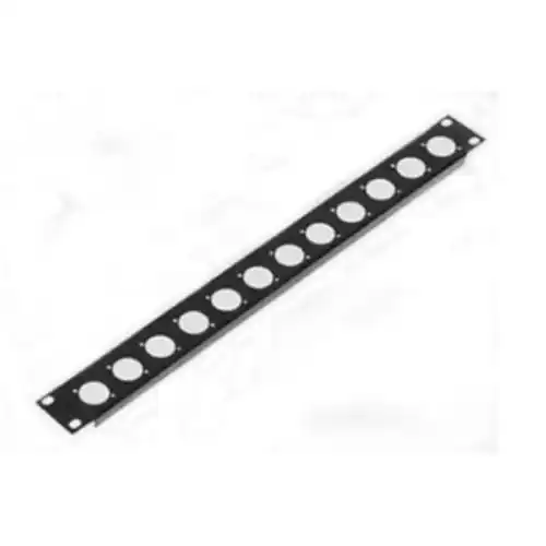 Black External Width 483mm Material RACK PANEL 6 D TYPE Colour Steel 1U