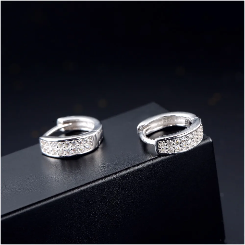 Fashion Brincos Crystal Stud Earings for Women Girl Vintage 925 Silver Jewelry Hot Sale Wedding Cubic Zirconia Earring (7)