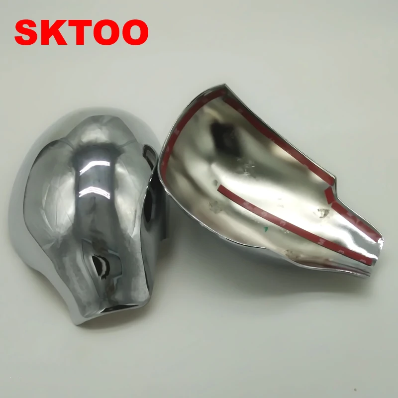 

SKTOO Accessories FIT FOR PEUGEOT 206 SW CC DOOR SIDE WING MIRROR CHROME COVER REAR VIEW CAP Rearview mirror cover