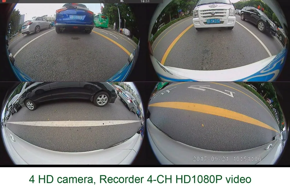  SZDALOS Original Newst HD 3D 360 Surround View System driving support Bird View Panorama System 4 C