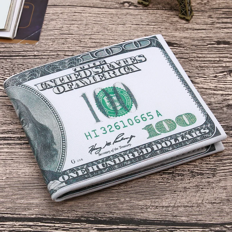 

Creative Unisex US Dollar Euro Bill Money Coins Clips Multiple Country Area Currency Wallet Purse Emulation Cash ID Card Holders