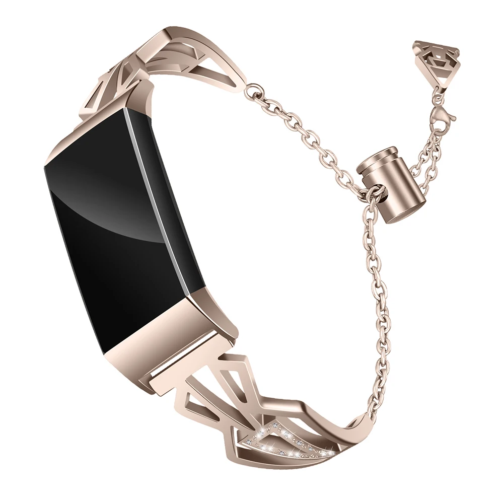 Стразы, сменный ремешок для часов, браслет для Fitbit Charge 3, стразы, сменный ремешок для часов