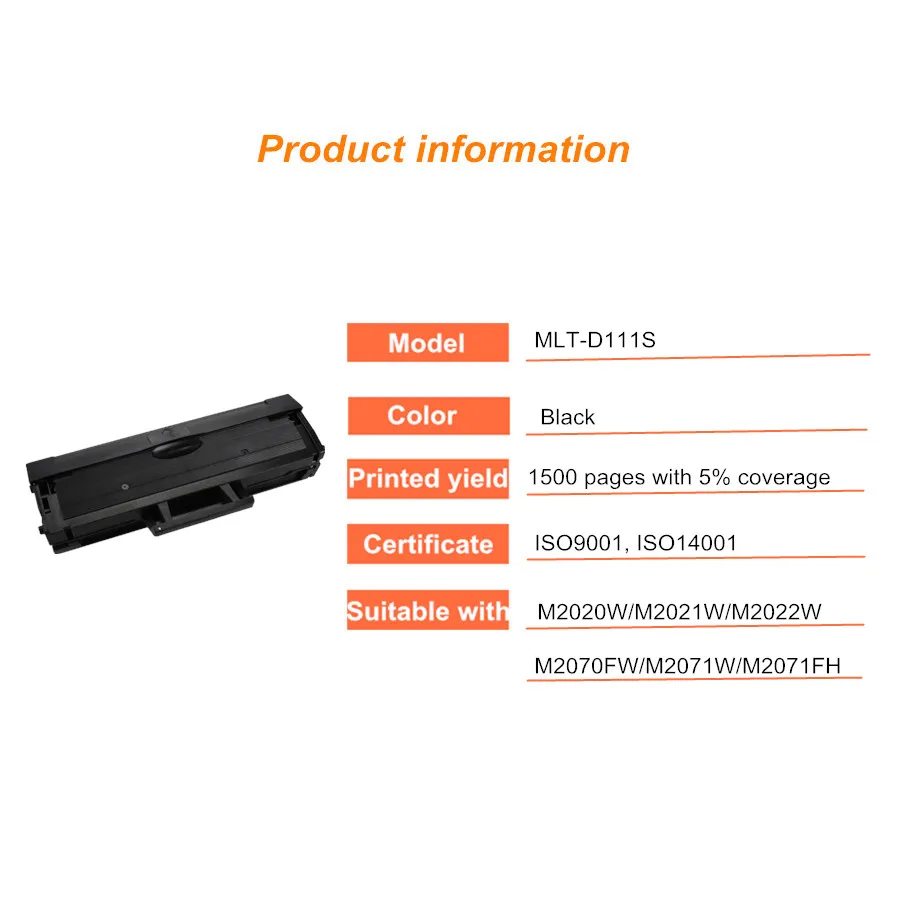 HTL совместимый для samsung MLT-D111S d111s d111 111s тонер-картридж M2020/M2020W/M2021/M2021W/M2022 M2070/M2070W M2071W