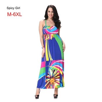 

Woman Halter Dress Long Women's Tunics XL Vestidos Bandage 2020 New Arrivals Colorful Retro Mixi Dresses Chiffon