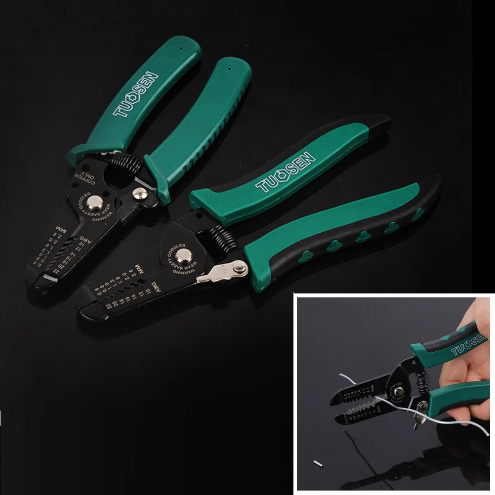 Portable wire stripper Knife crimper Pliers crimping tool Cable