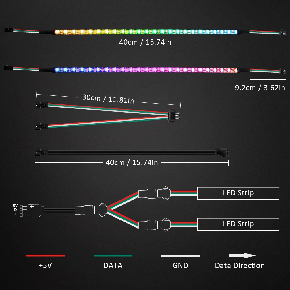 RGB светодиодный светильник WS2812b для ПК чехол, для ASUS Aura SYNC, MSI Mystic светильник SYNC 3 pin 5V добавить разъем на материнской плате