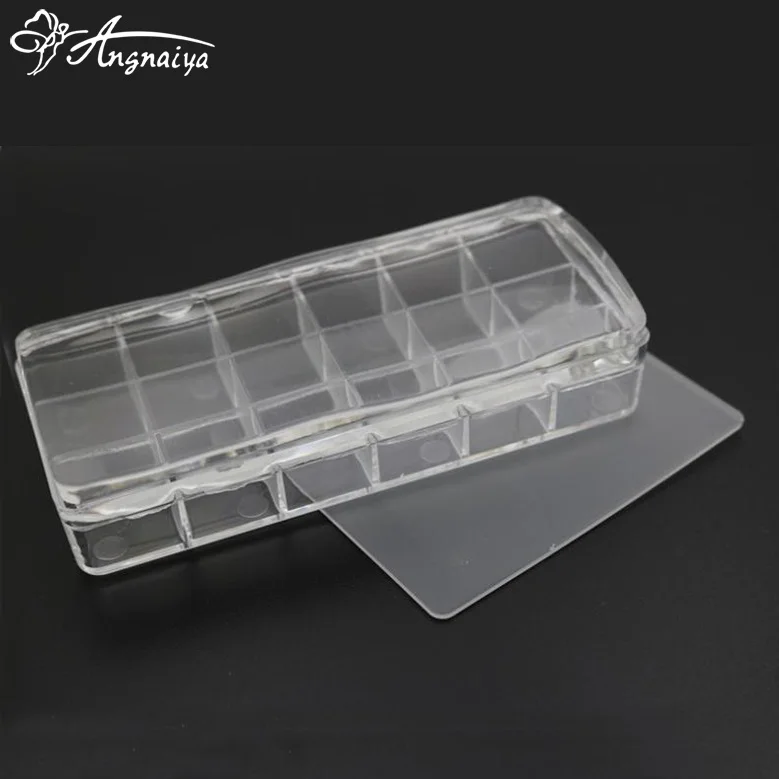 

ANGNYA Nail Art Stamper Scraper Sets Transparent Soft Silicone Large Size Rectangle Nail Stamper DIY Image Design Stamp Plate