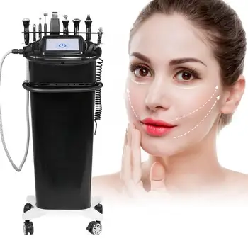 

5 Types 8 In 1 Ultrasonic Scrubber Cold/Hot Hammer Oxygen Sprayer Facial Skin Care Device Vibrator Laser Hair Removal Machine