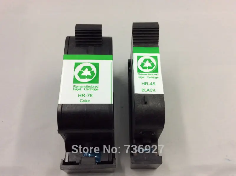 1set Black\u0026Color Remanufactured Ink 