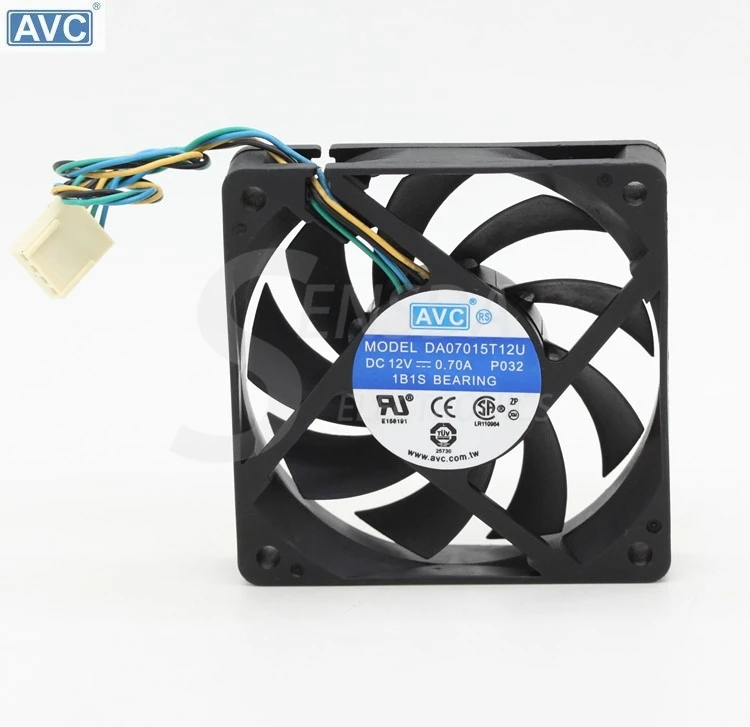 Для AVC da07015t12u 7015 компьютерный процессор 70 мм вентиляторы корпуса 7 см DC 12V 0.7A 4