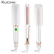 Профессиональный салон инфракрасного утюга для волос выпрямитель для волос MCH нагреватель двойные пластины ЖК-дисплей турмалин керамические быстрые обогреватели