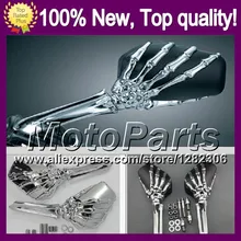 Ghost Hand Skull Mirrors For SUZUKI GSXR750 11-14 GSXR 750 GSX R750 GSX-R750 GSXR-750 K11 11 12 13 14 Skeleton Rearview Mirror