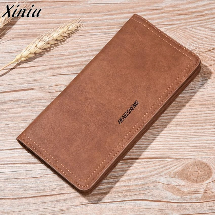 US SHIP Trendy Men Business Leather Wallet Pocket Card Clutch Bifold Slim Purse