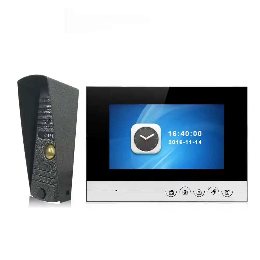 villa video intercom system 4 wired building hide metal material take picture and record | Безопасность и защита