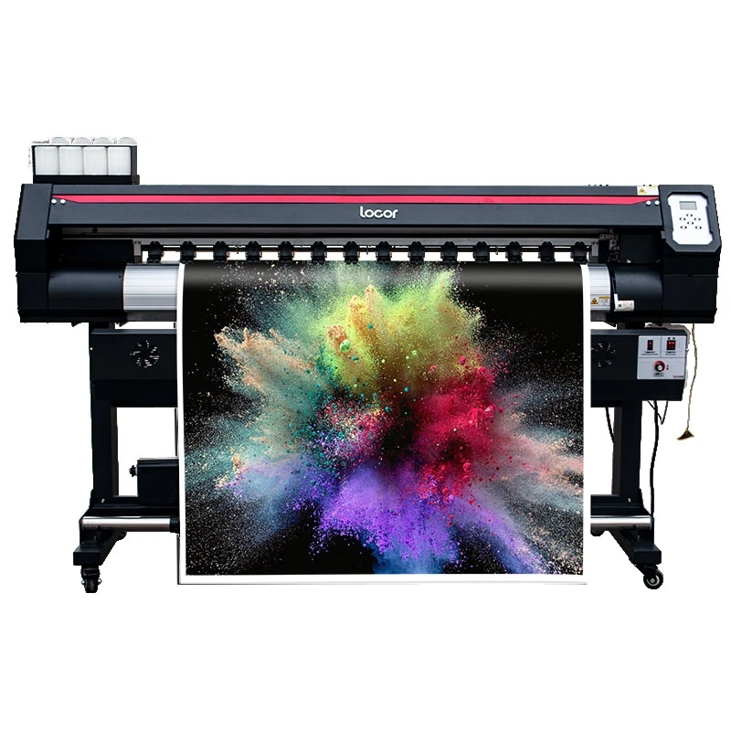 

wide format locor 1600mm eco solvent printer single print head CISS ink supply 5ft 1.6m digital printing machine