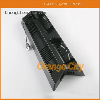 

ChengChengDianWan New Multifunctional Hub USB Cooling Fan Charging Stand for PS4 slim console & Controller