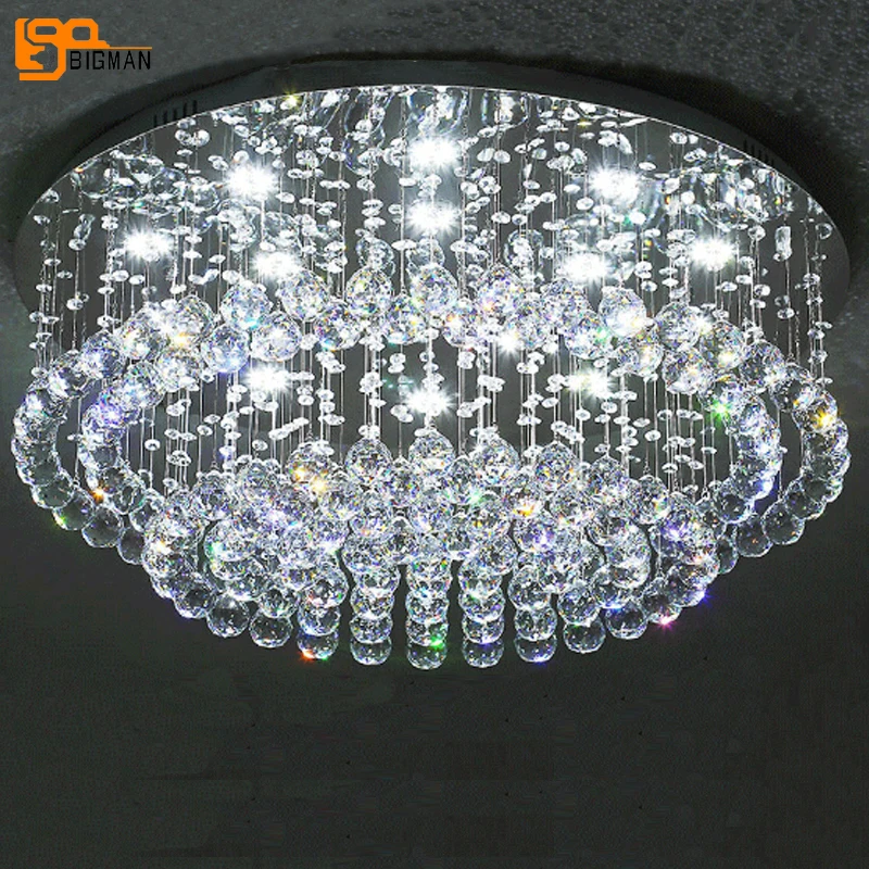 

new design crystal ceiling lights lustre plafon LED verlichting modern living room lamp