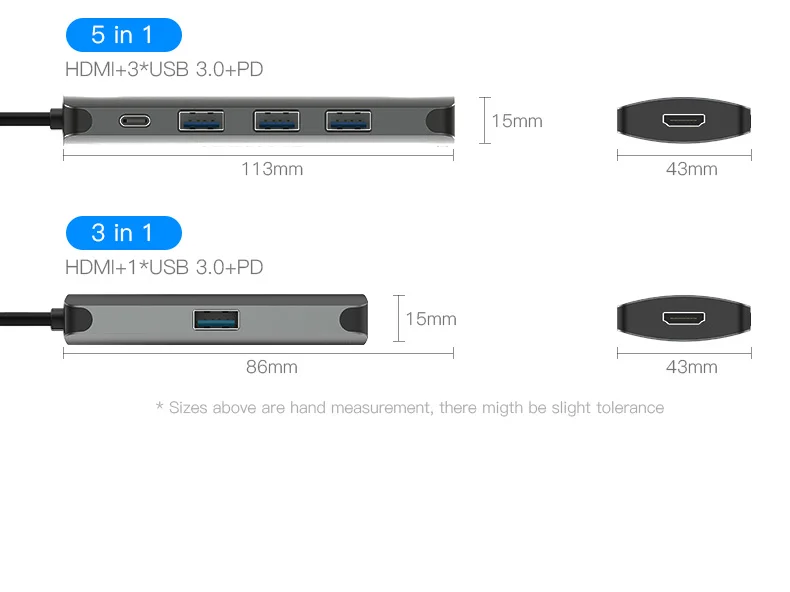 Vention USB C концентратор type C к HDMI USB 3,0 концентратор thunderbolt 3 RJ45 адаптер для MacBook samsung S8/S9 huawei P20 Pro usb-c адаптер