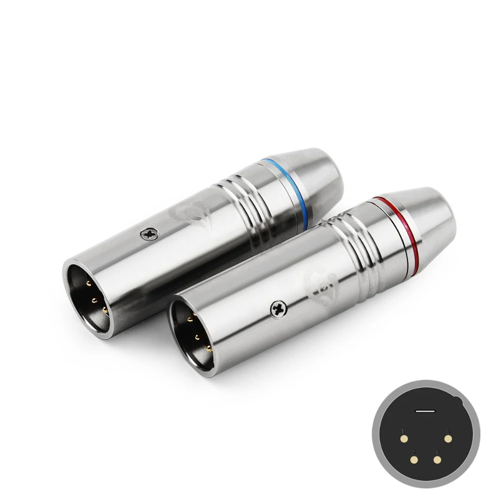 Areyourshop 4Pin из нержавеющей стали XLR разъем для динамиков пушки мужской микрофон усилитель Jack