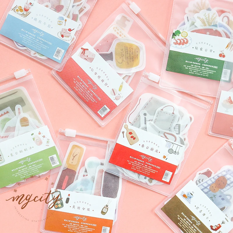 

30pcs/pack lovely Summer drink / beauty / coffee/kitchen decoration sticker DIY planner diary scrapbooking album sticker escolar