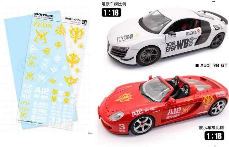 

Decals/Stickers for 1/18 1/10 1/12 1/14 Scale RC Drift Tamiya HPI Kyosho GT Ford GTR Car body /Computer/Mobile/Anime/cup