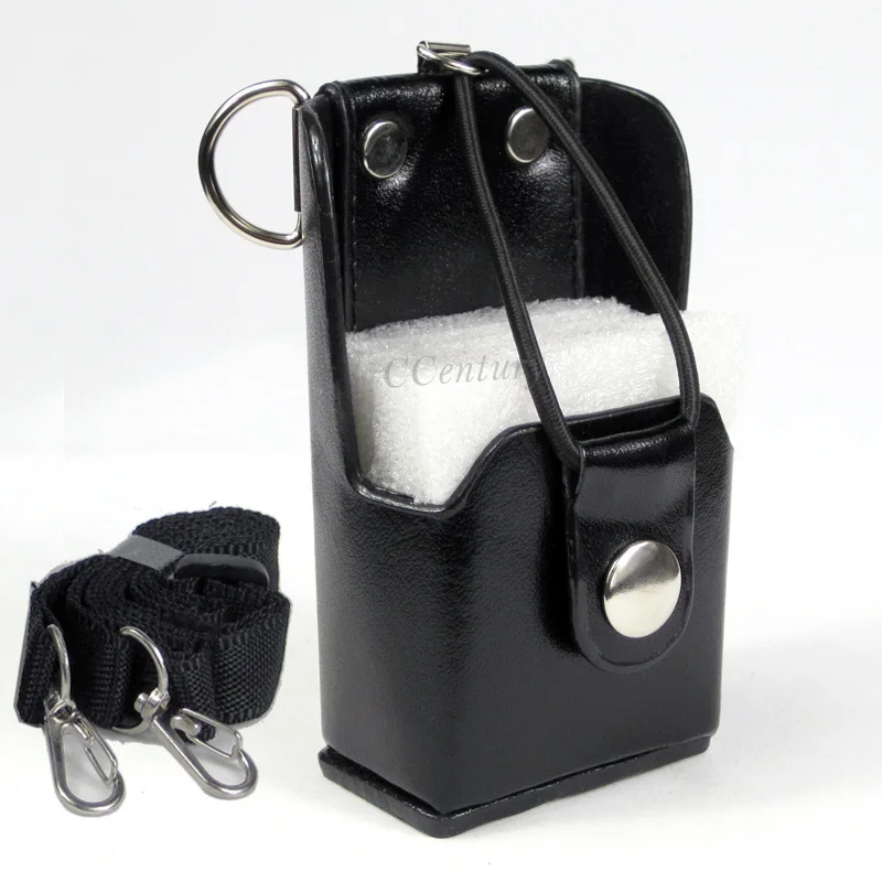 

XQF Hard Artificial Leather Case Holster+Belt Clip for Motorola Two Way Radio Walkie Talkie GP328+Plus GP388 GP344 GP638+