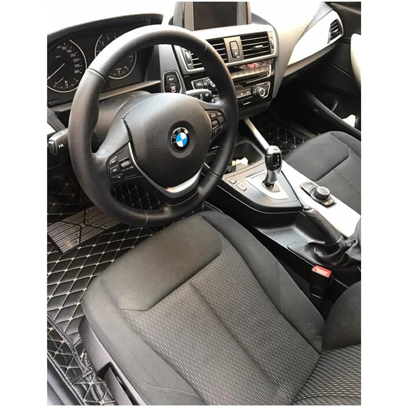 

lsrtw2017 leather car floor mat for bmw 1 series F20 F21 2011 2012 2013 2014 2015 2016 2017 2018 2019 accessories styling