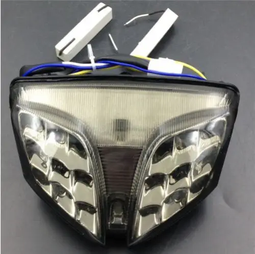 1X Led Brake Stop Tail Light Turn Signal Integrated Motorcycle For Suzuki Gsx-R 600 750 1000 Smoke