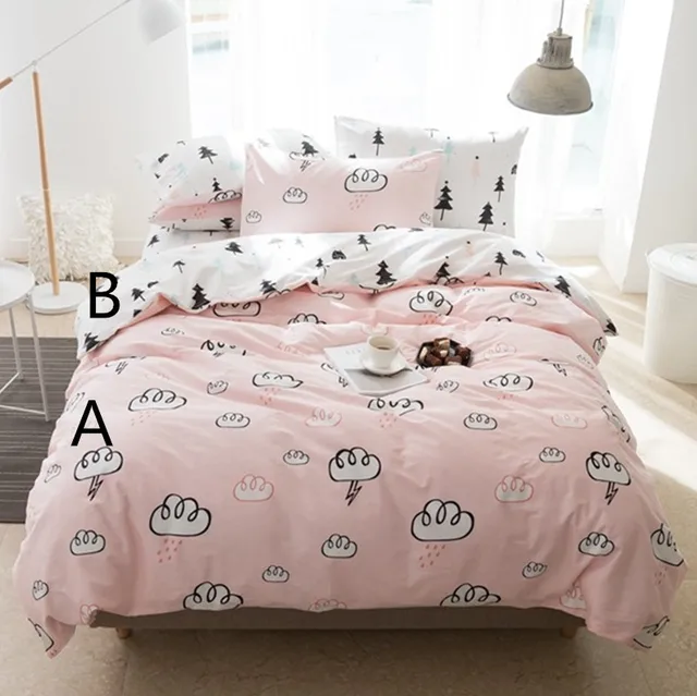 235cm 50cm Pink Cloud Pine Baby Cotton Fabric Infant Sewing Cloth 235cm 50cm Pink Cloud Pine Baby Cotton Fabric Infant Sewing Cloth Kids Nursery Bedding Linens