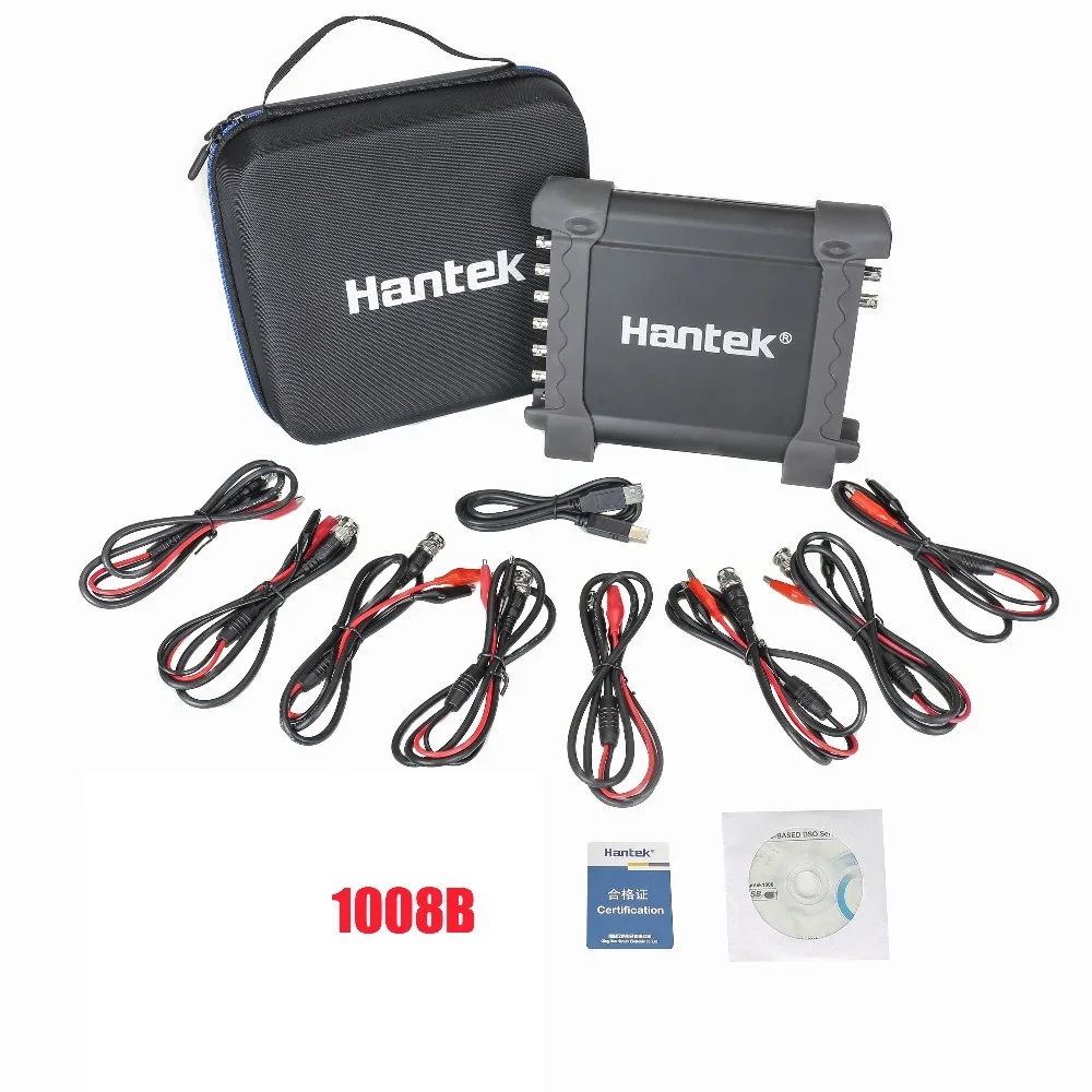 Hantek 1008B 1008C USB осциллографы цифровой Portail 8 канальный Профессиональный Программируемый генератор автомобильный диагностический прицел