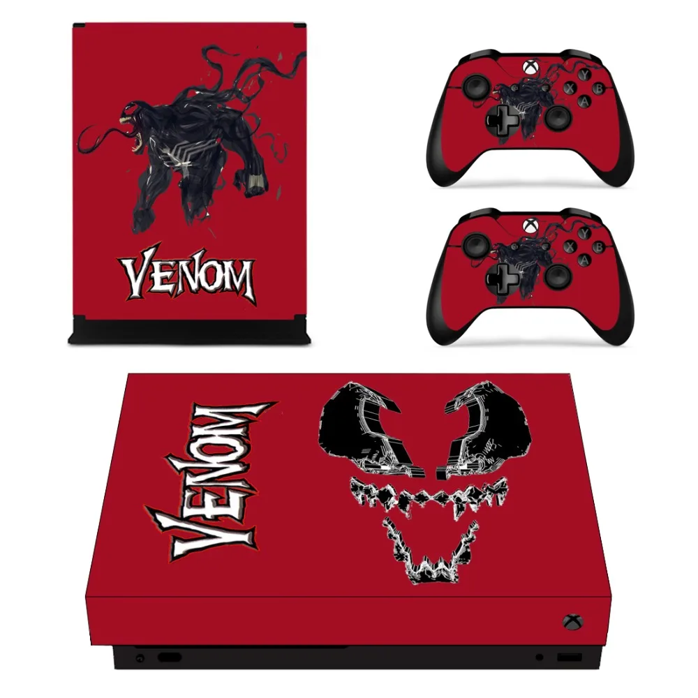 Spiderman Spider Man Venom Xbox One X Skin Sticker Cover ConsoleSkins.co