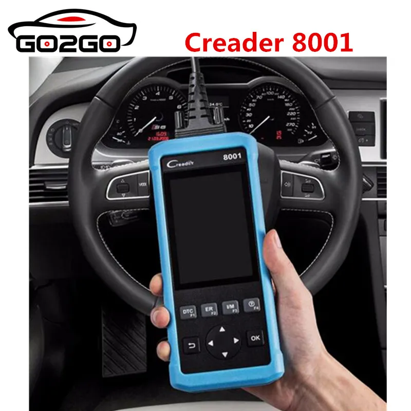 Старт Creader 8001 код читателя CR8001 сканер полный OBDII EOBD функции инструмент диагностики ABS SRS EPB масла Услуги свет сбрасывает