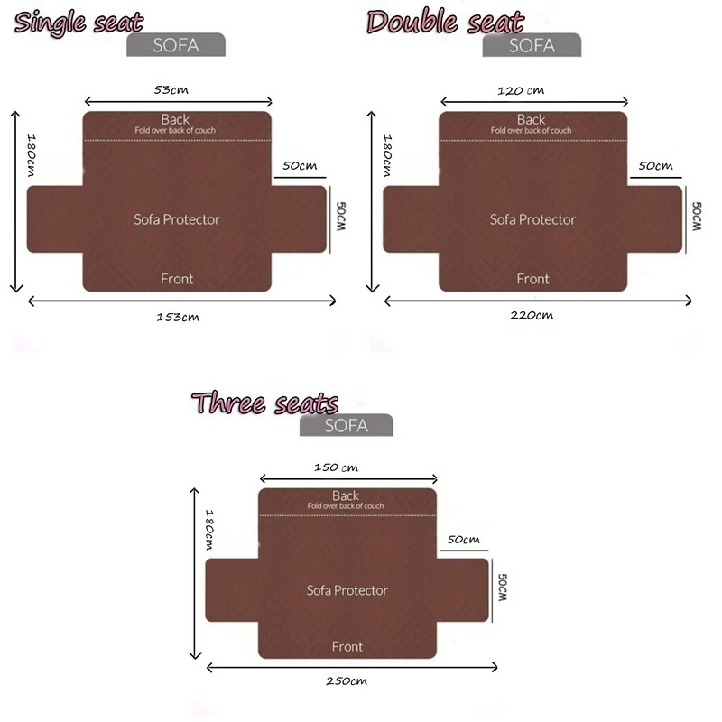 Двухсторонний чехол для дивана одноместный/двухместный/три человека Водонепроницаемый анти-скольжения, роскошный диван-кровать, защитный чехол для мебели, для дивана крышка чехлов комплект
