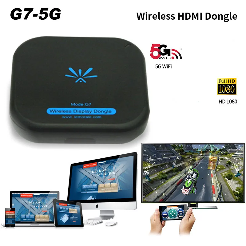 ТВ-палка 5 ГГц G7 Miracast Anycast airplay dnla HDMI WiFi Дисплей приемник ключ Мини ПК Android ТВ-палка для Android ios