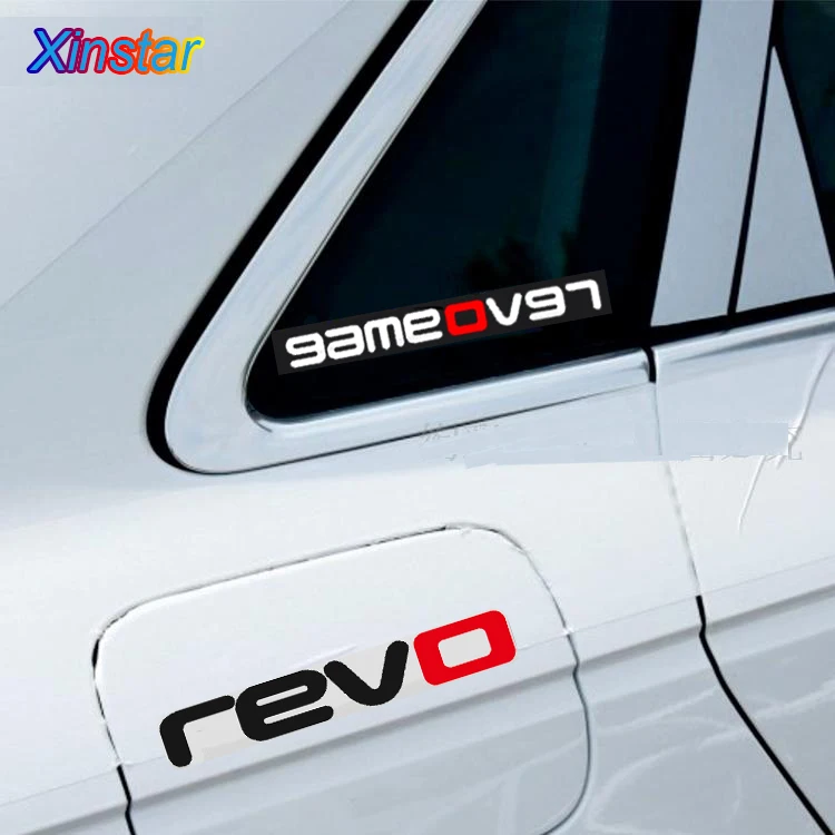 2 шт. автомобильная наклейка revo для VK Volkswagen VW golf GTI R passat B5 B6 B7 Golf MK4 MK6 MK7 CC|Наклейки на