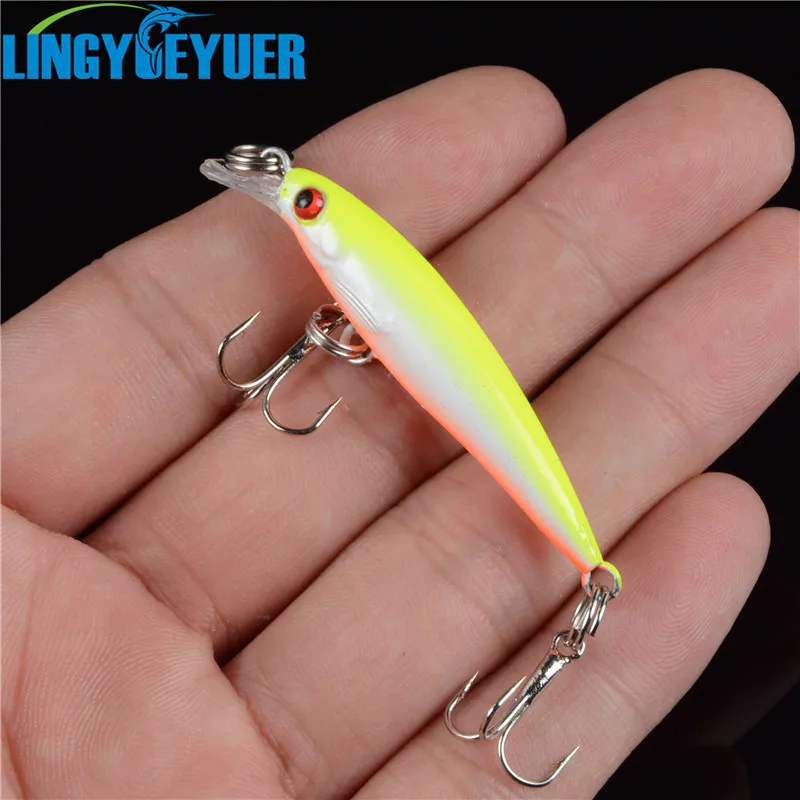  1PCS Small Minnow Fishing Lure Tackle 5CM/2.1G Artificial Bait Crankbait Iscas Artificiais Fake Lures 