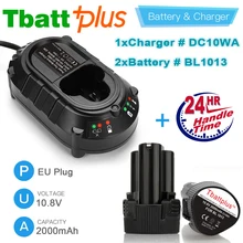 

10.8V 2.0Ah for Makita BL1013 BL1014 TD090D DF030D 194550-6 LITHIUM Battery & Makita DC10WA 10.8V li-ion Charger