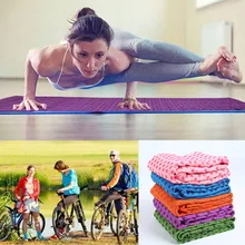 Нескользящий хлопковый Коврик для йоги, коврик в горошек сливы, смоляное полотенце, одеяло для спорта, фитнеса, упражнений, пилатеса, тренировки, Сетчатая Сумка для переноски M02