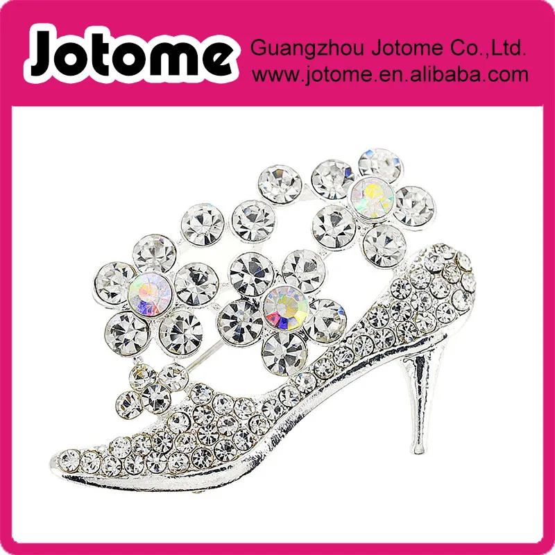 Crystal High Heel Pin High, Heel Shoe Brooch for bridesmaid, rhinestone